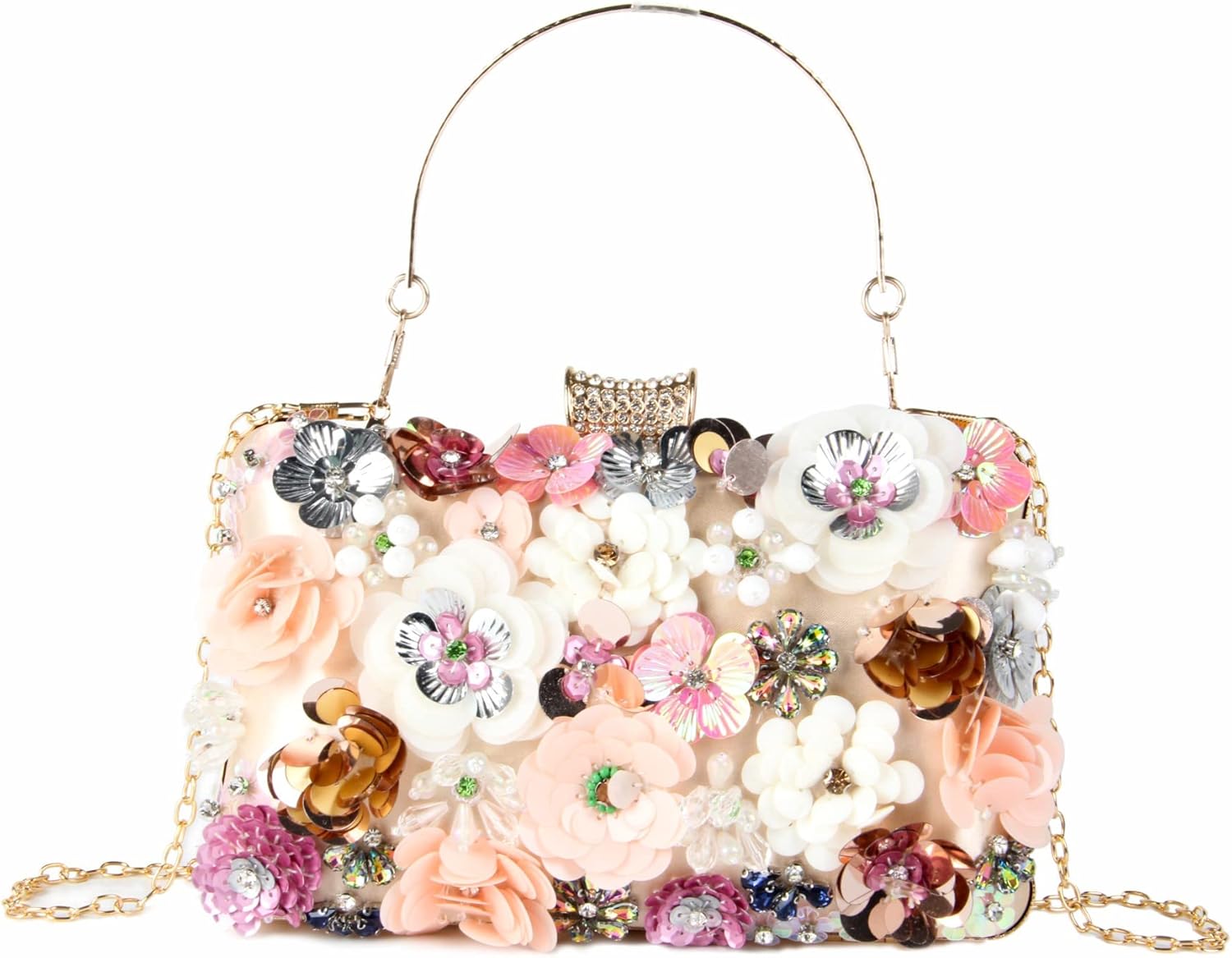 Lanpet Women Clutches Flower Evening Handbag for All Occasions