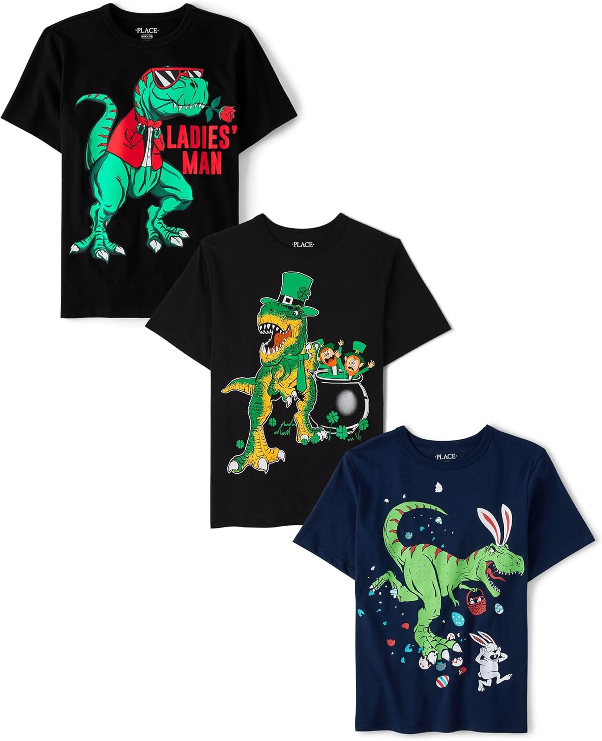 Boys' All Holidays Short Sleeve Graphic T-Shirts 3 Pack Review