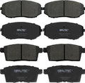 Front and Rear Ceramic Brake Pads Replacement for Ford Edge and Mazda