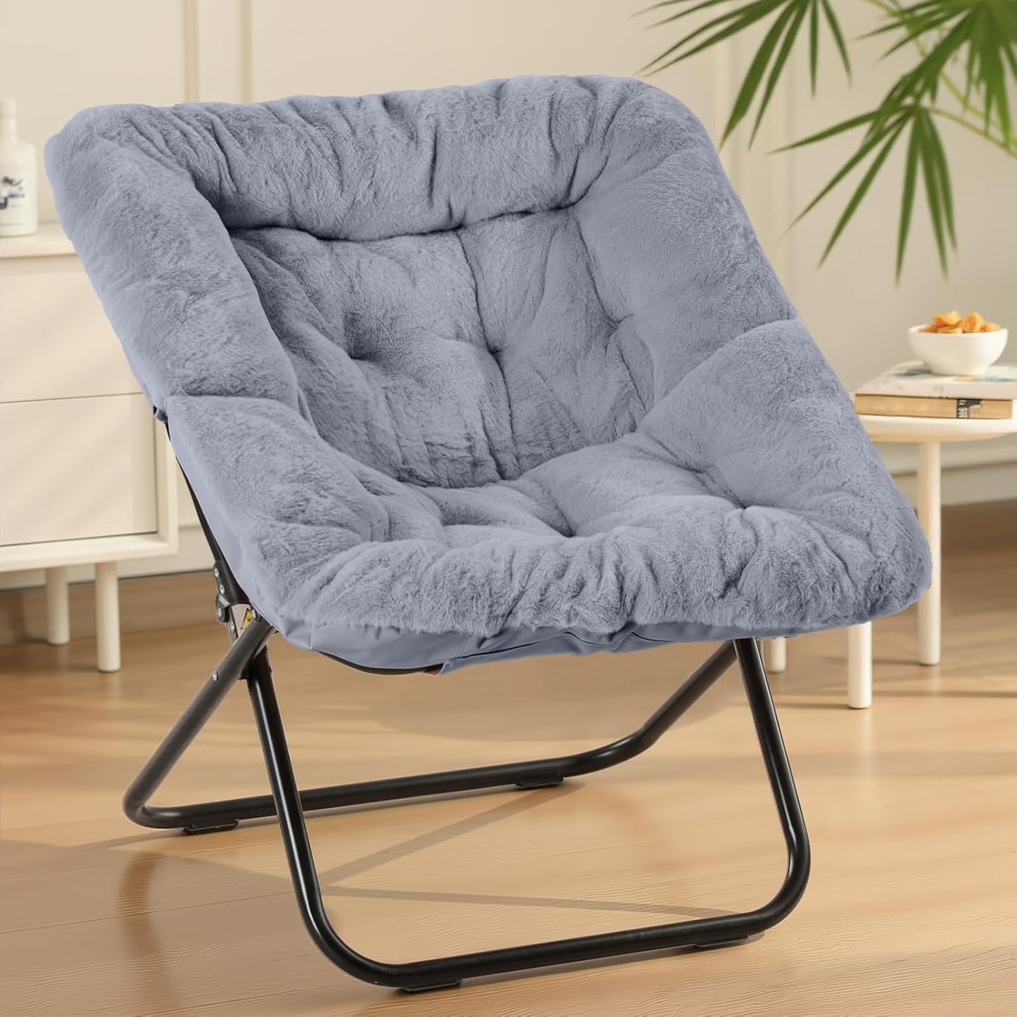 Sweetcrispy Comfy Chair for Adults, Foldable Lounge Chair