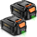 Upgraded 8.0Ah Replacement 20V Worx Battery - Longer Runtime