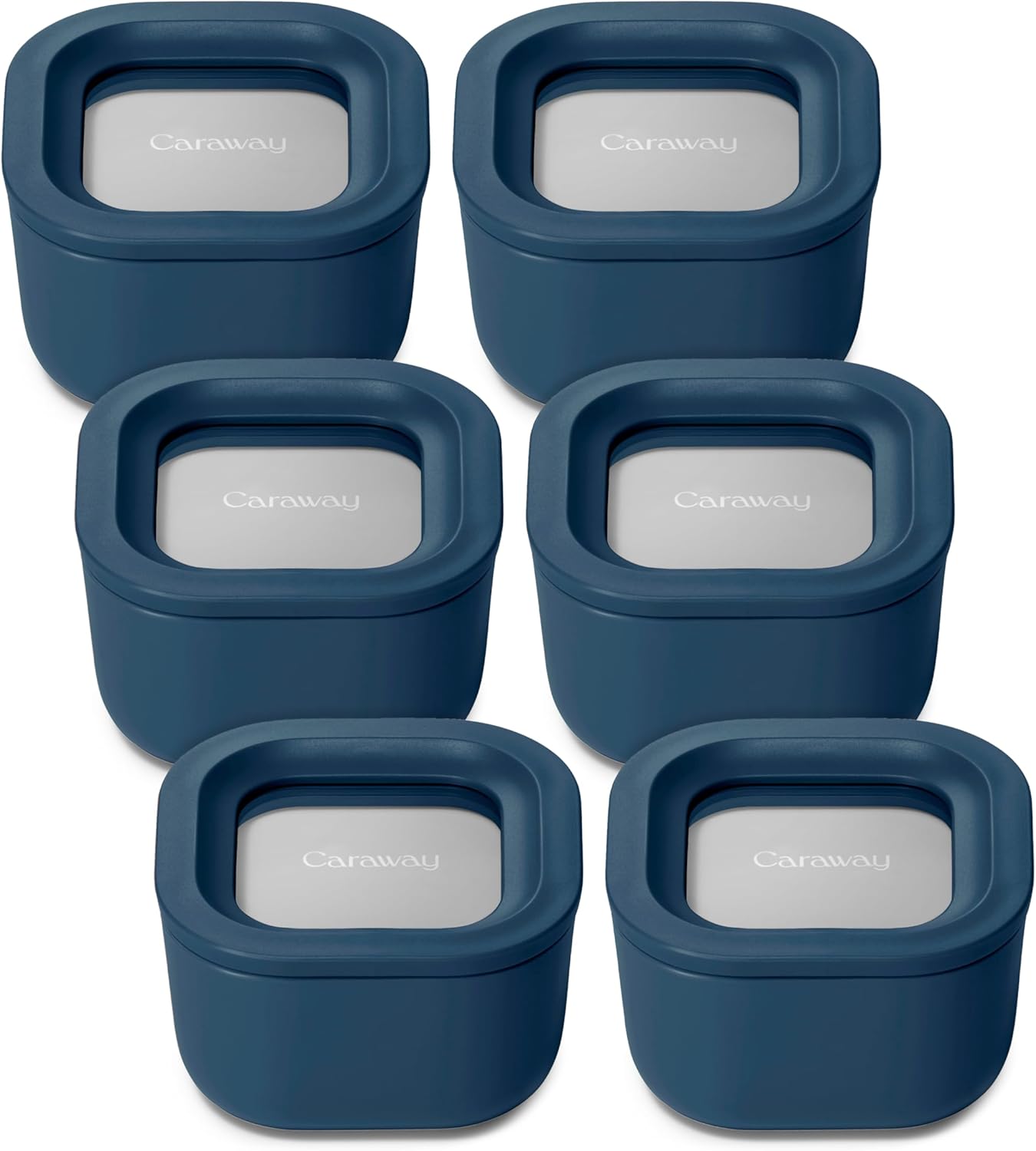 Caraway 6pc Food Storage Container Set - Non-Toxic & Compact
