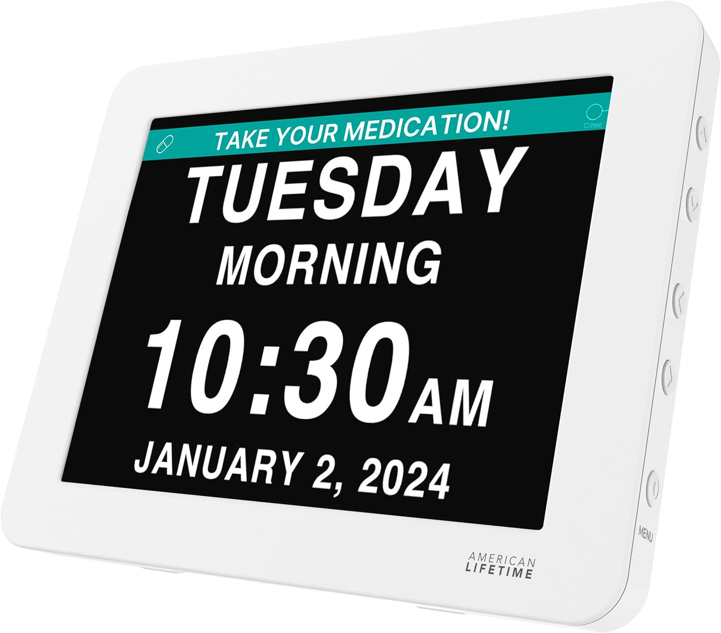American Lifetime Dementia Clock for Seniors with Custom Alarms