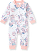 Burt's Bees Baby Girls' Cozy Sleep & Play Jumpsuit
