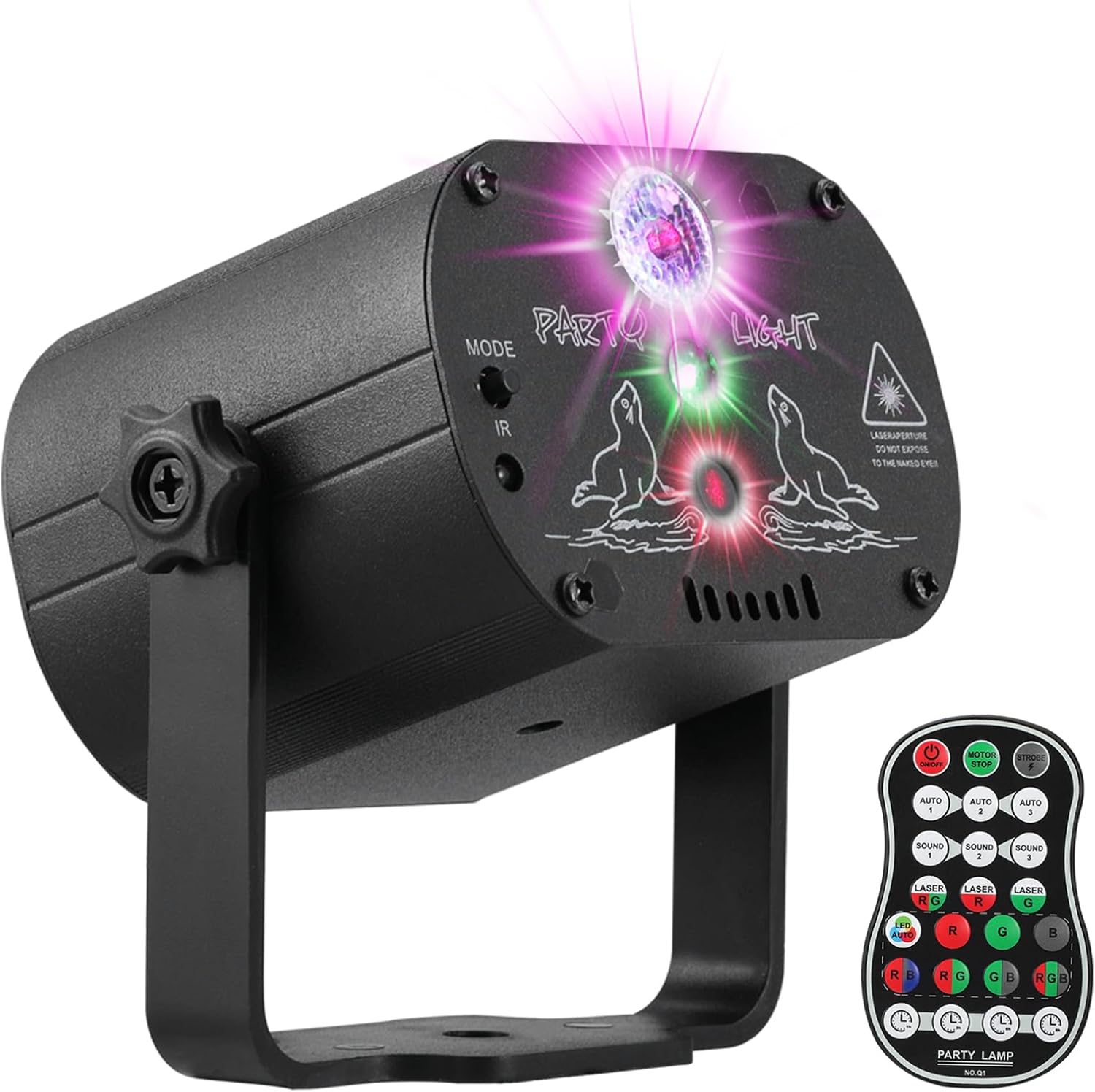 Sound Activated RGB Laser Party Lights by POCOCO