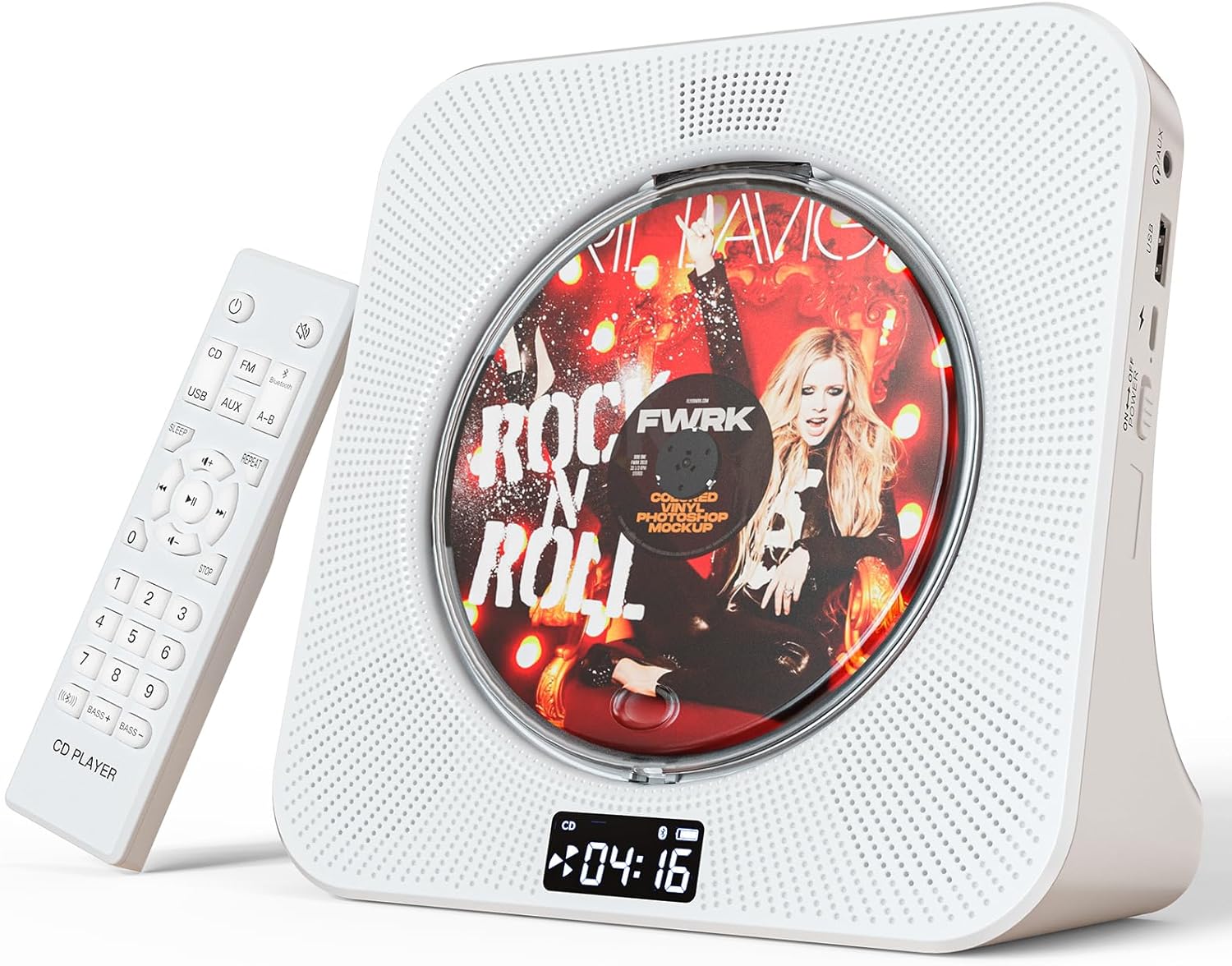 Portable Bluetooth CD Player for Home - QUALORI