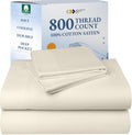California Design Den Luxury Queen Sheets Set - Buttery 800 TC Sateen