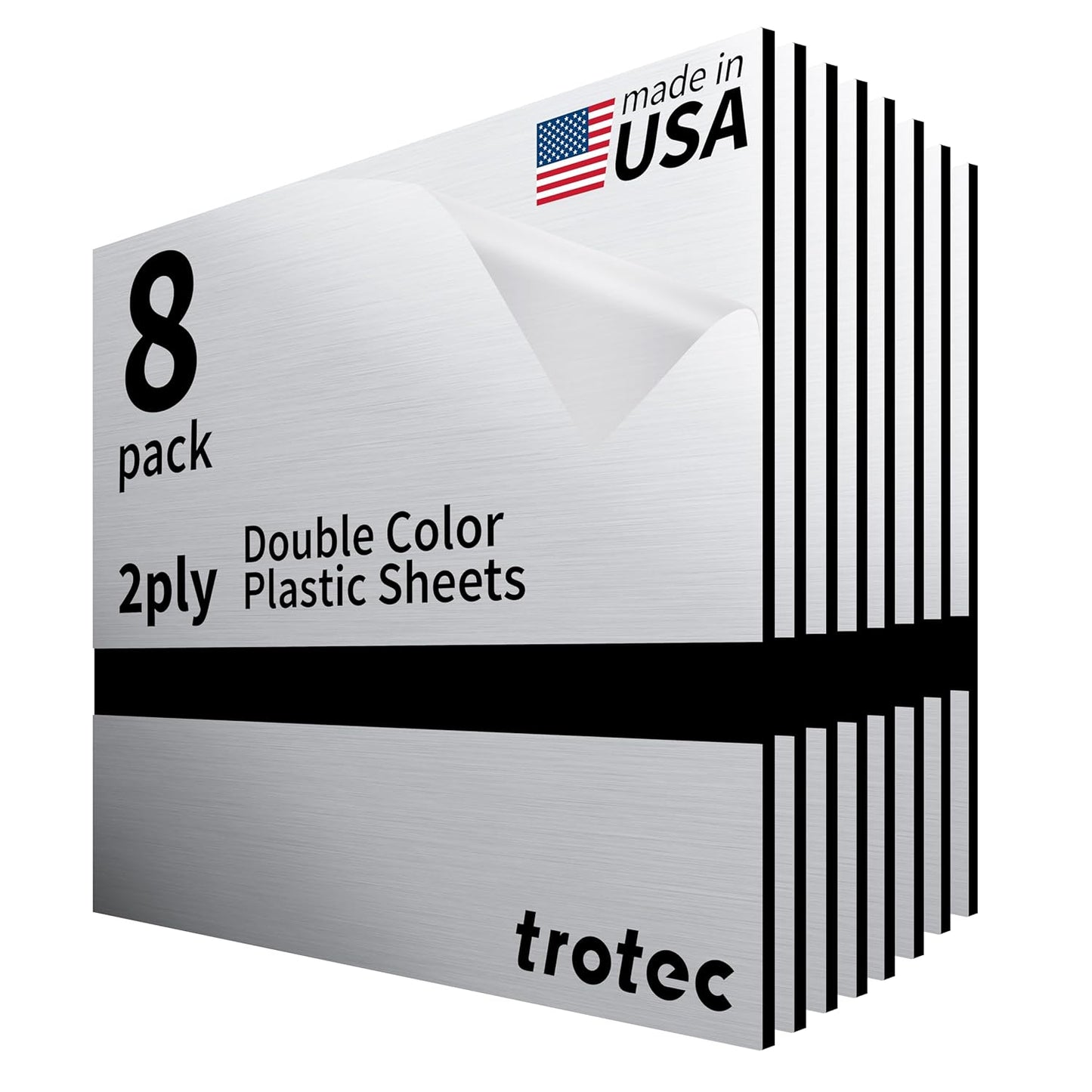 Trotec Metallic Looking Acrylic Sheet for Laser Engraving & Cutting