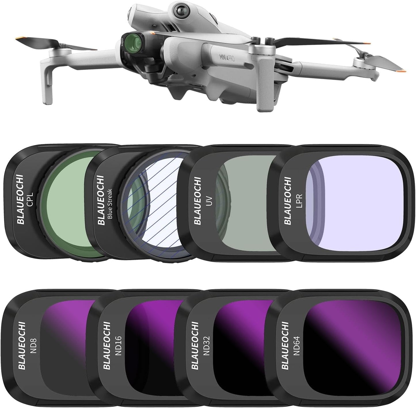 ND CPL Filter Set for DJI Mini 4 Pro - 8 Pack of Essential Filters
