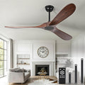 heimo 60 in Outdoor Ceiling Fan No Light - Quiet Walnut Wood Fan