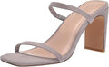Avery Square Toe Two Strap High Heeled Sandal - 3.5ft Elevation