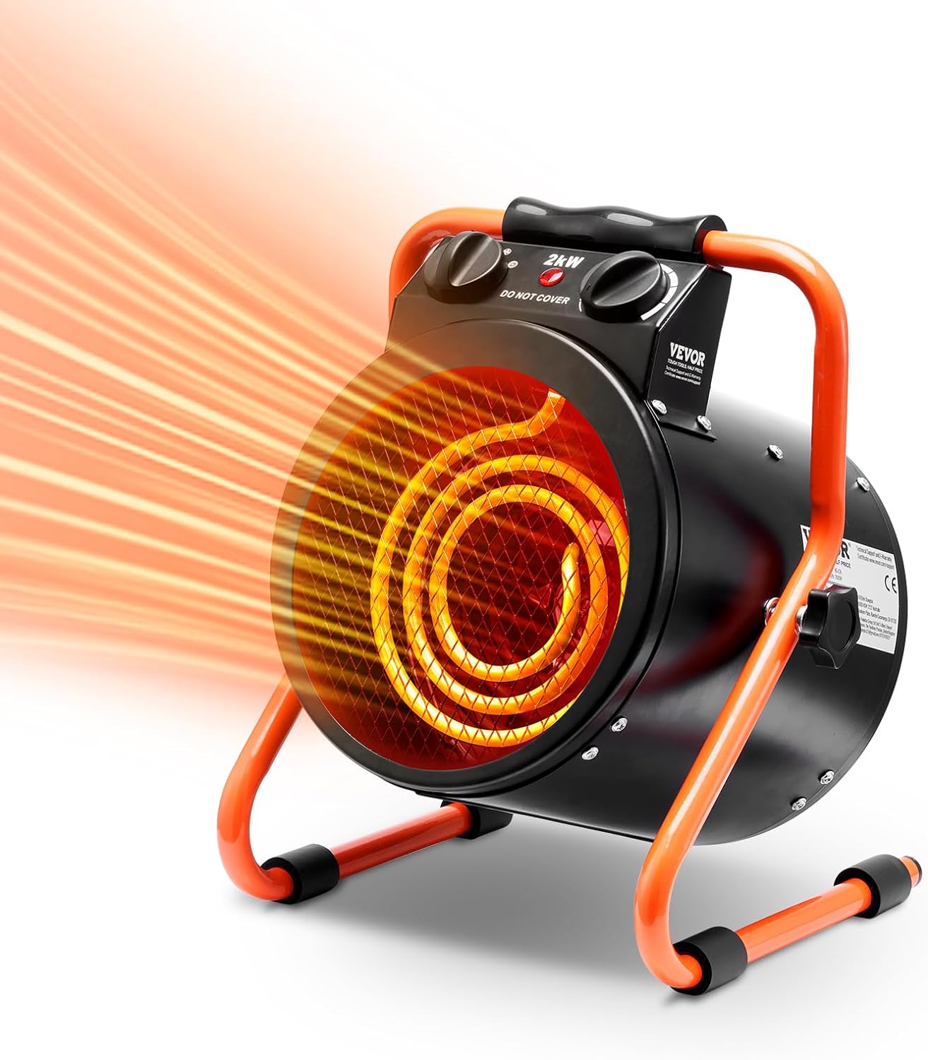 VEVOR 1500W Greenhouse Heater: Quick Heat, Safe & Portable