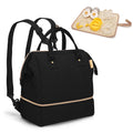 Small Breast Pump Bag Backpack with Cooler in Black - Compact Pump
