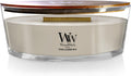 WoodWick Ellipse Candle Tonka & Almond Milk - Cozy Hearth Crackle