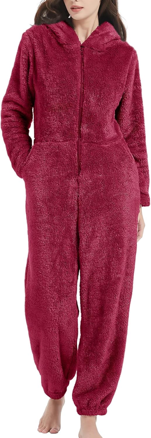 Flygo Womens Onesies Pajamas for Cozy Winter Nights