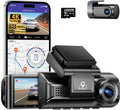 4K 5G WiFi Dash Cam Front and Rear - High-Speed 5.8GHz Connection