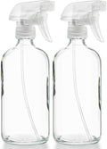 Sally's Organics 16 oz Clear Glass Spray Bottles for Versatile Use