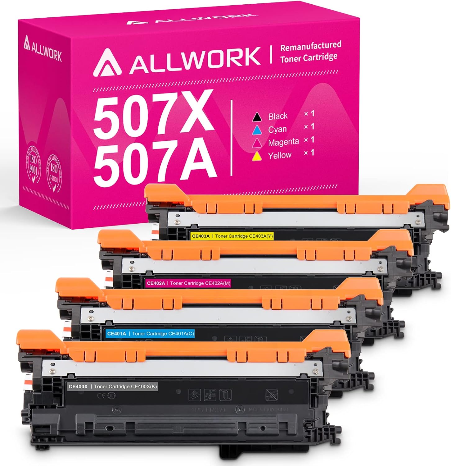 Compatible Toner Cartridge Replacement for HP 507X 507A CE400A