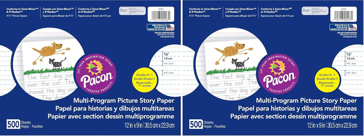 Pacon Multi-Program Picture Story Paper for Creative Learning