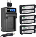 Kastar 3-Pack BDC-58 Battery and LCD AC Charger - Reliable Power