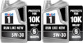 Mobil 1 Advanced Full Synthetic Motor Oil 5W-30 (5 Quart, Pack of 2)