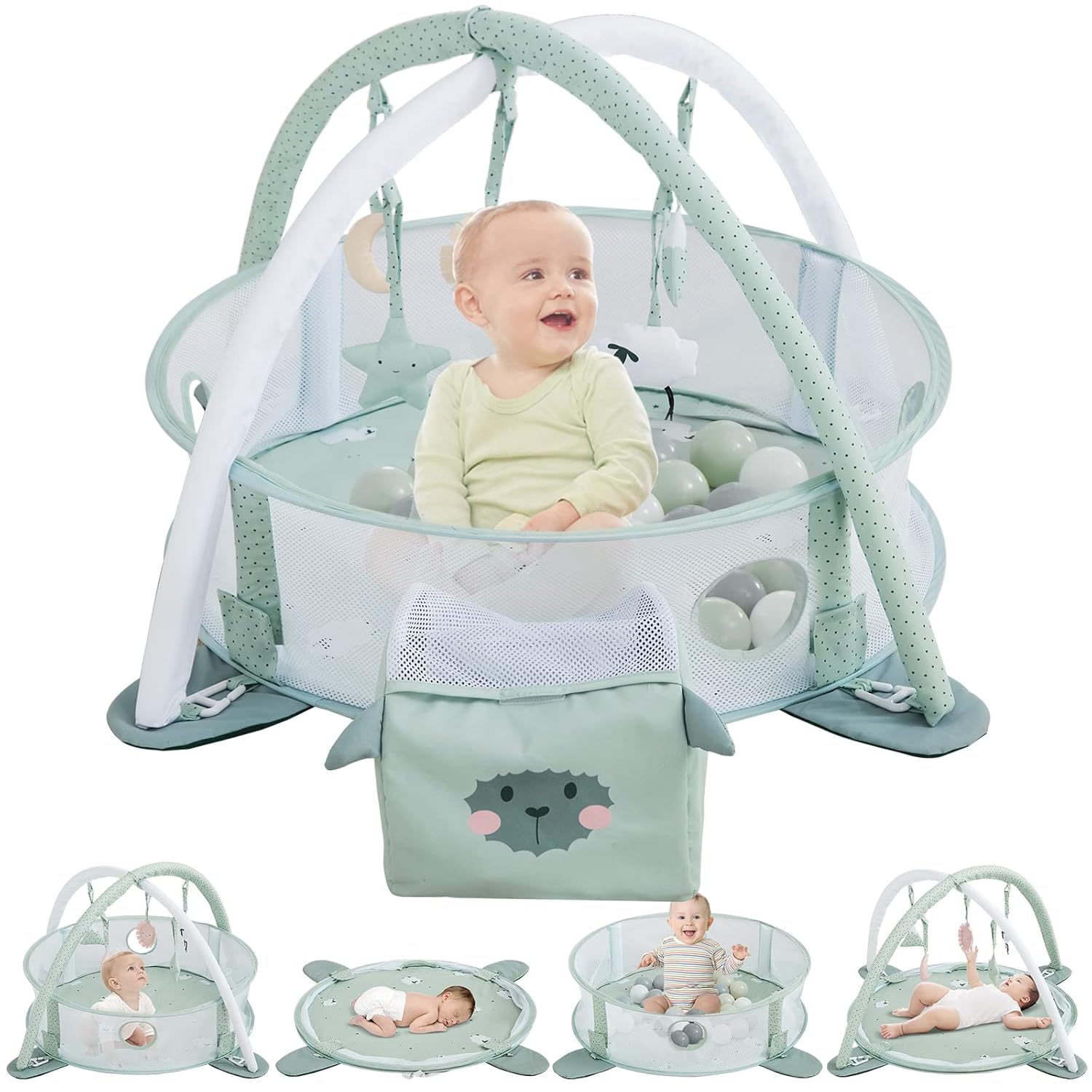 Beright 5-in-1 Baby Gym: Motor&Cognition Boost!