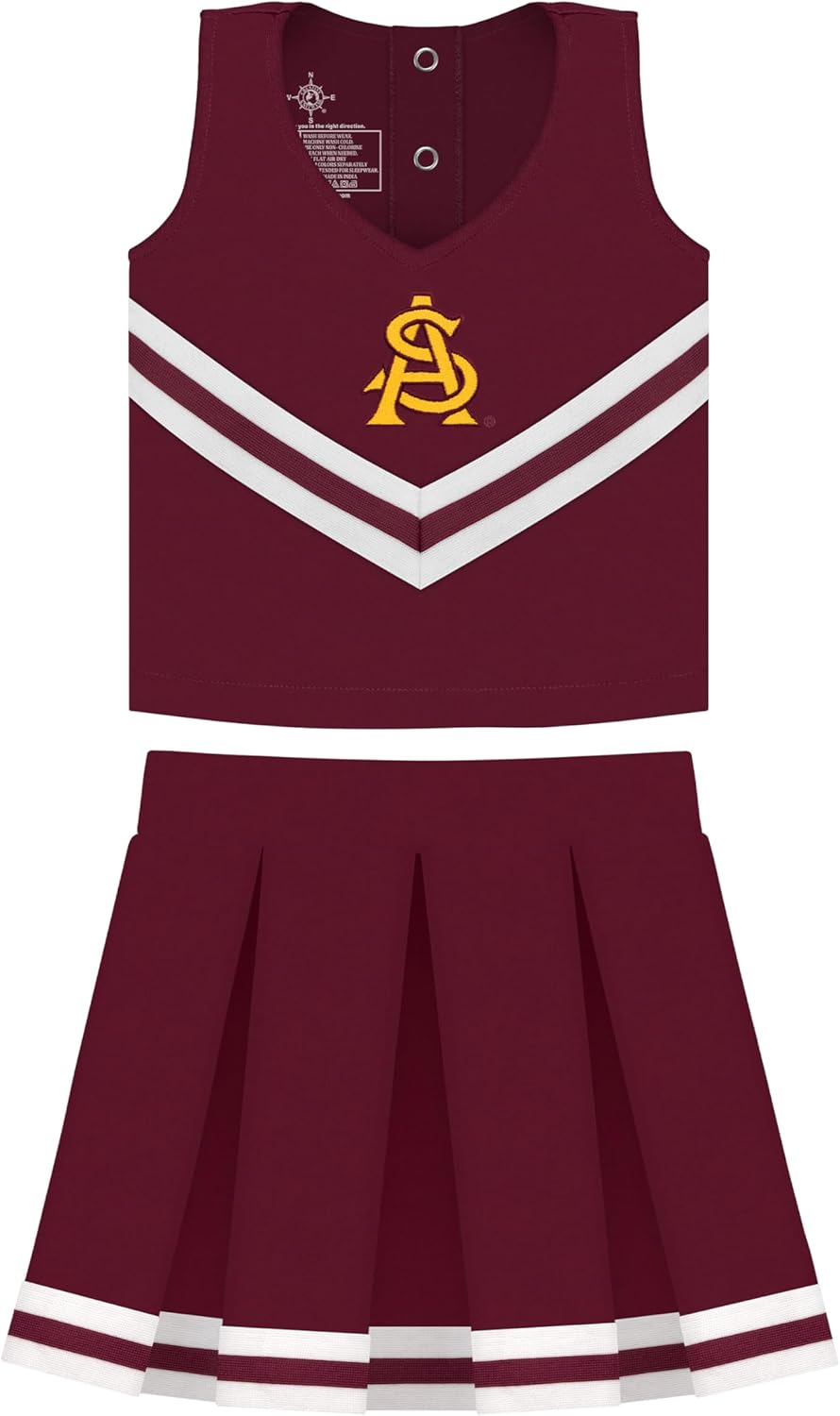 College Baby Youth Cheerleader Dress 3 Piece Set for Little Stars