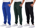 Boys Joggers 3 Pack - Tricot Fleece Sweatpants for Active Kids