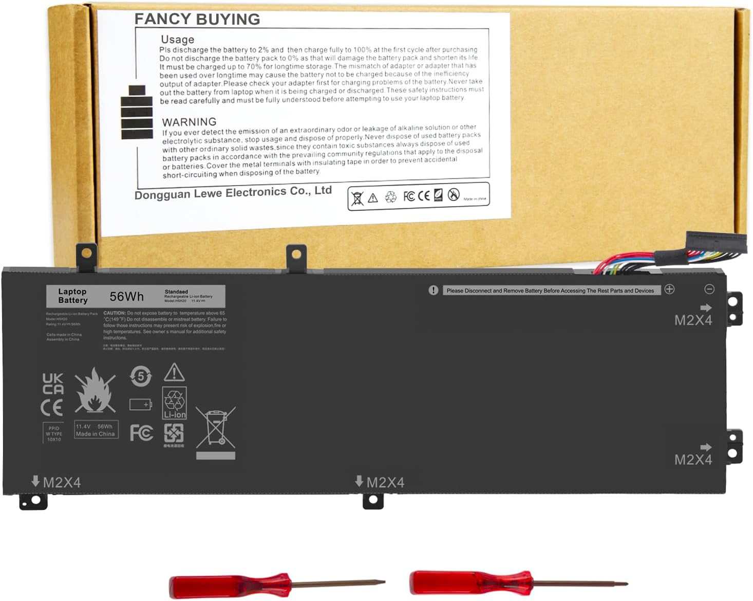 RRCGW H5H20 Laptop Battery for Dell XPS 15 Precision Series