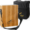 GECKO Travel Cajon Drum Wooden Percussion Box - Portable Jam Cajon