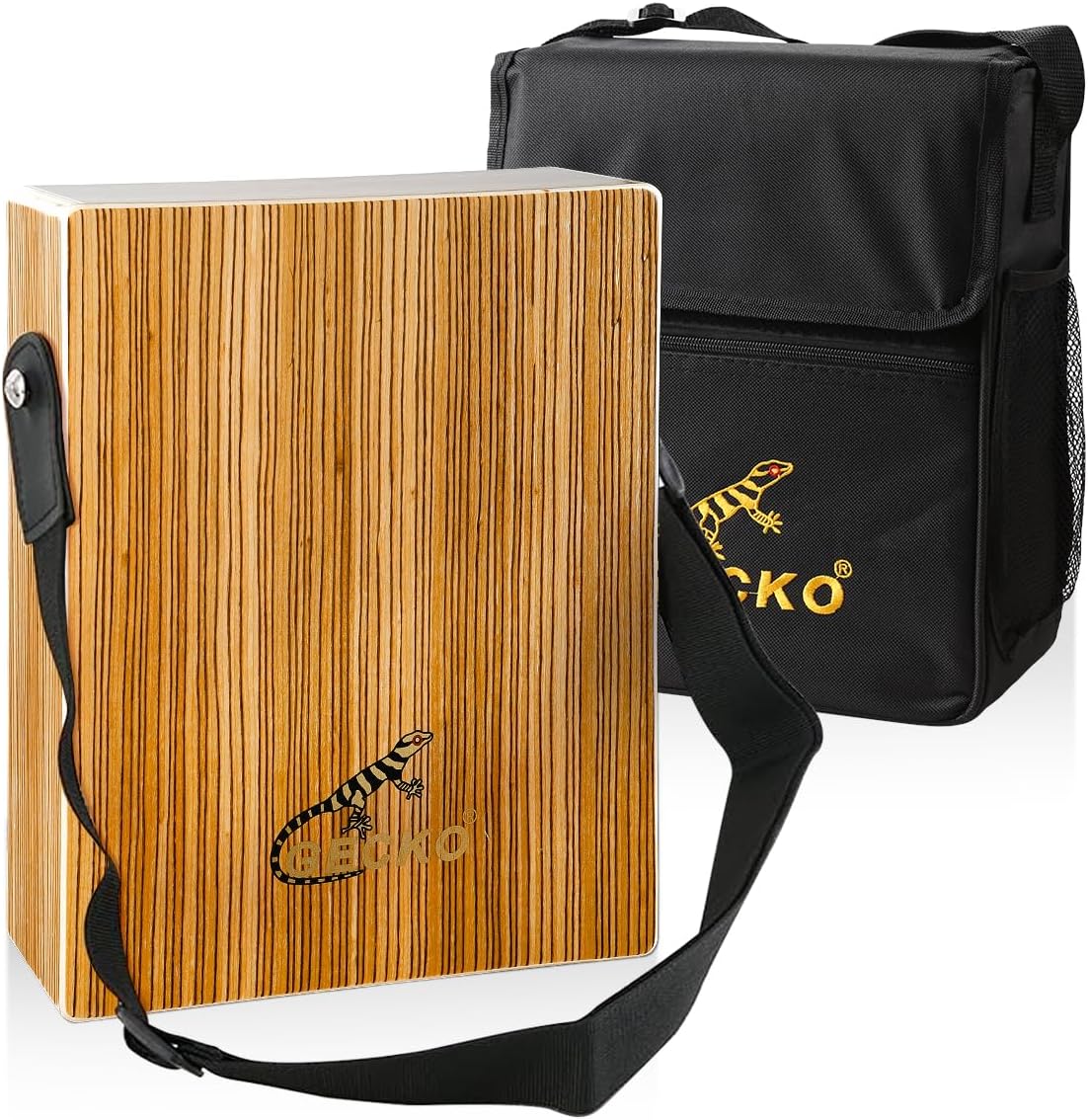 GECKO Travel Cajon Drum - Perfect Musical Instrument for All Ages