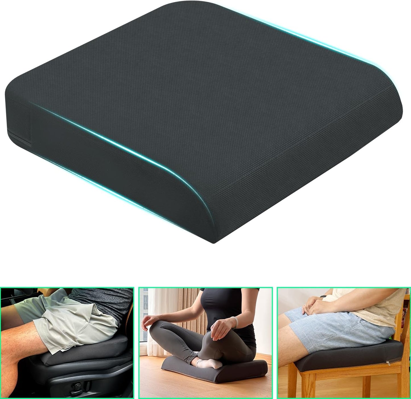 Premium XL Memory Foam Seat Cushion for Ultimate Comfort