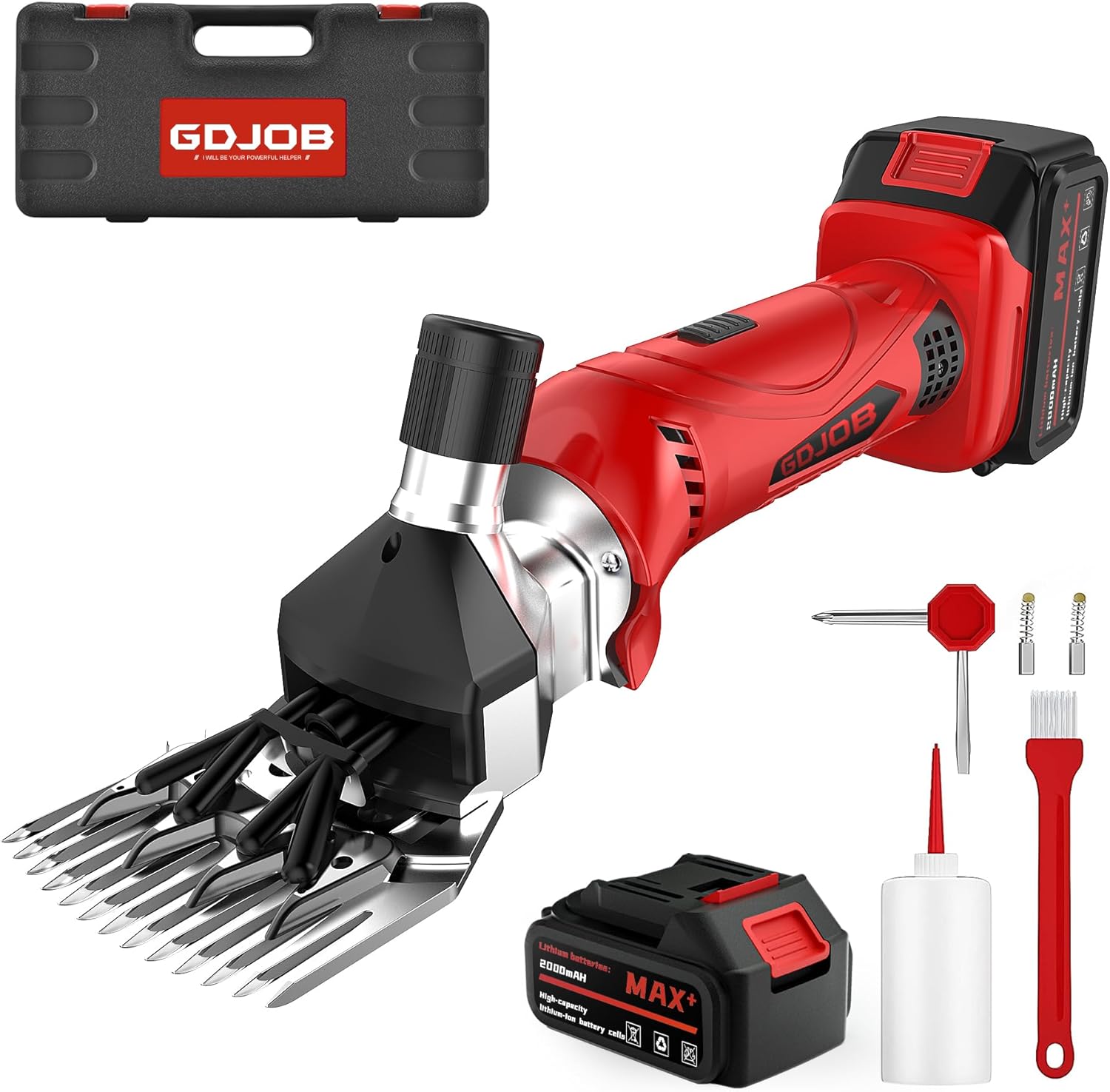 Cordless Sheep Shears with 300W Lithium Battery for Livestock
