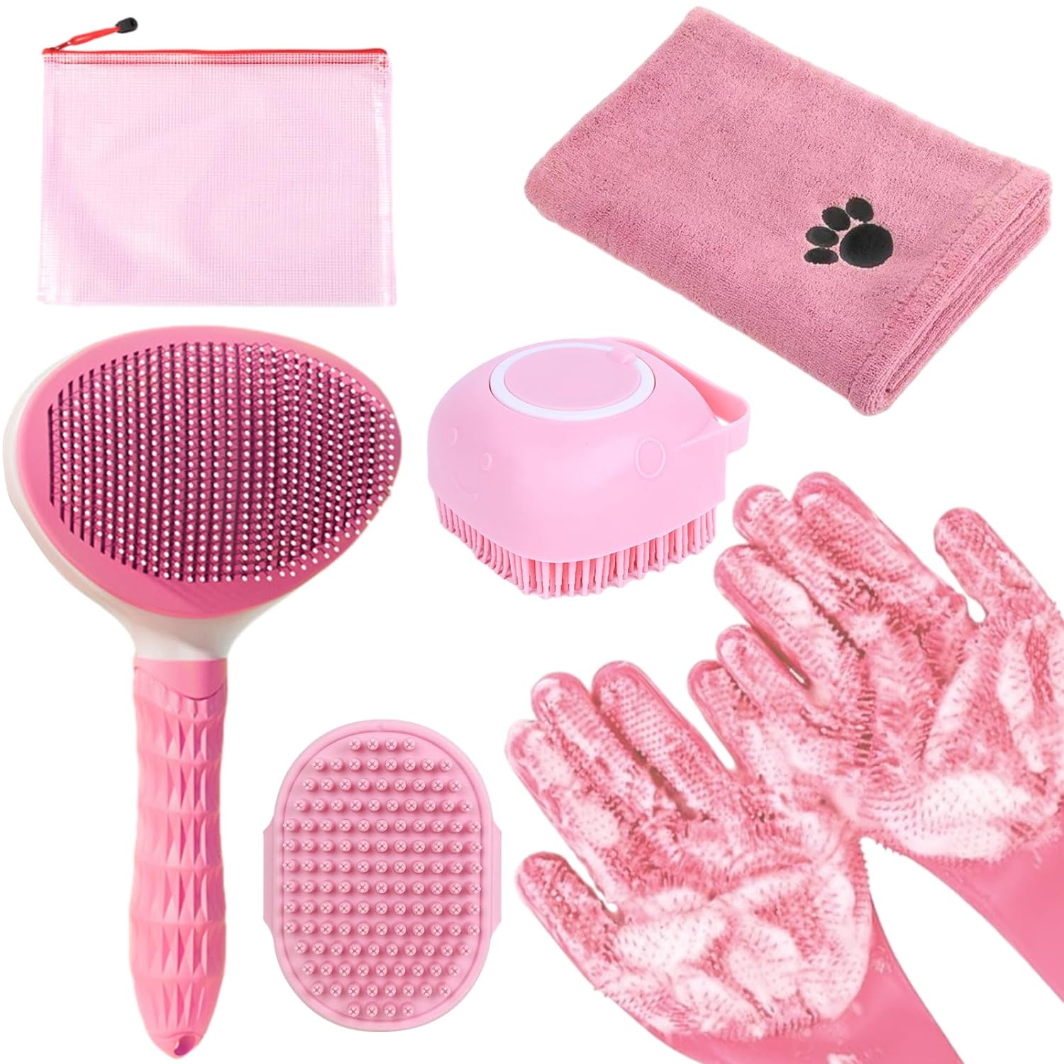 Bath Grooming Kit for Pets - Ultimate Hair Care Set!