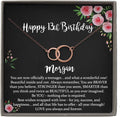 Personalized 13th Birthday Necklace for Girls - Sterling or Gold