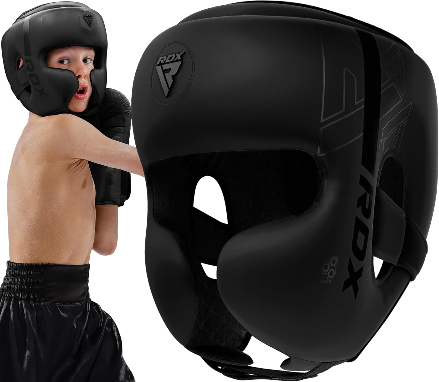 RDX Kids Boxing Headgear for MMA Training and Sparring