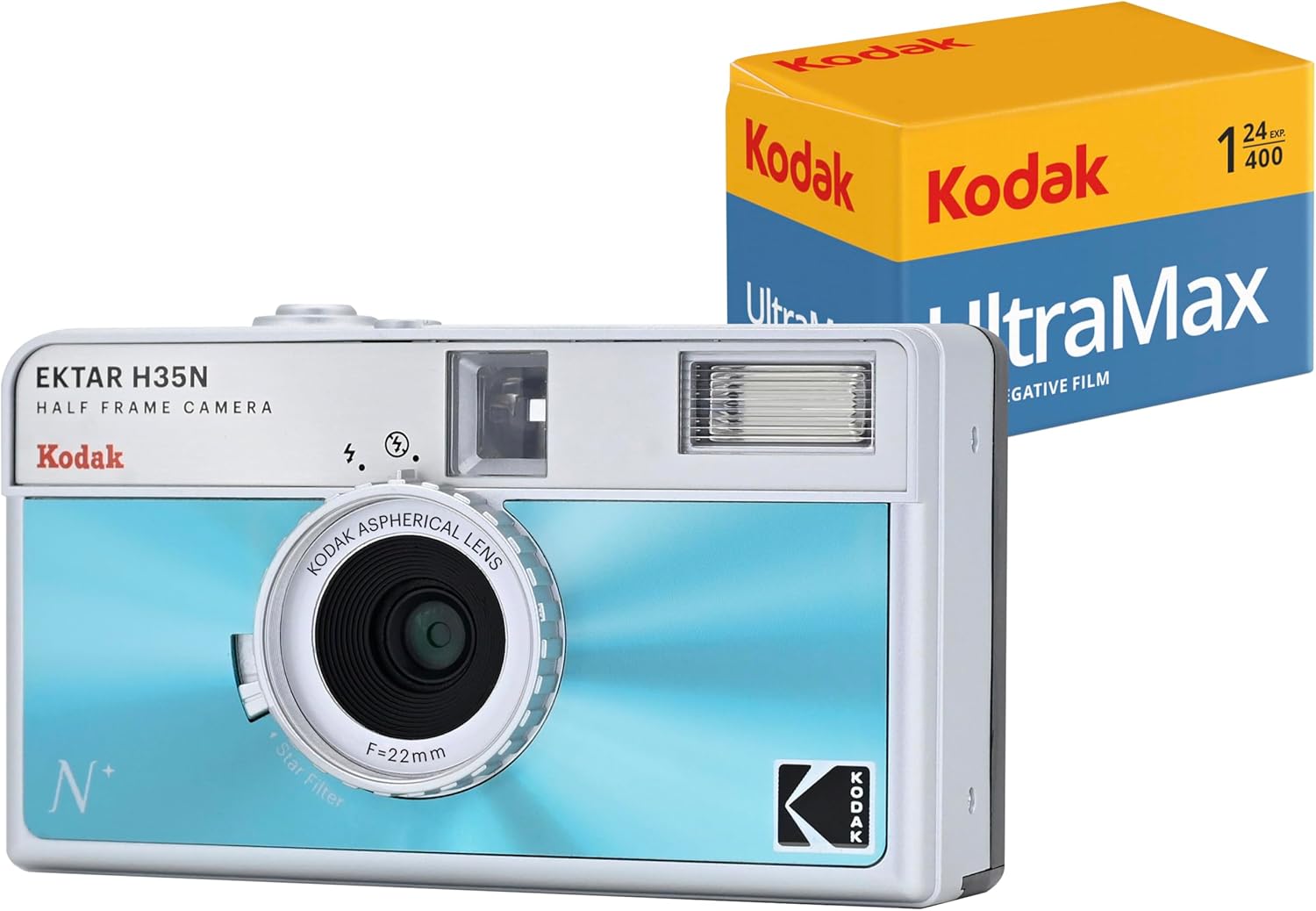 KODAK EKTAR H35N Half Frame Film Camera Bundle for Creatives