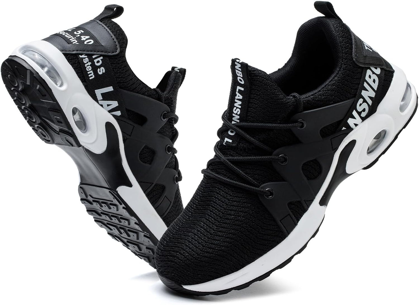 Steel Toe Work Shoes for Women - Breathable Slip Resistant Footwear