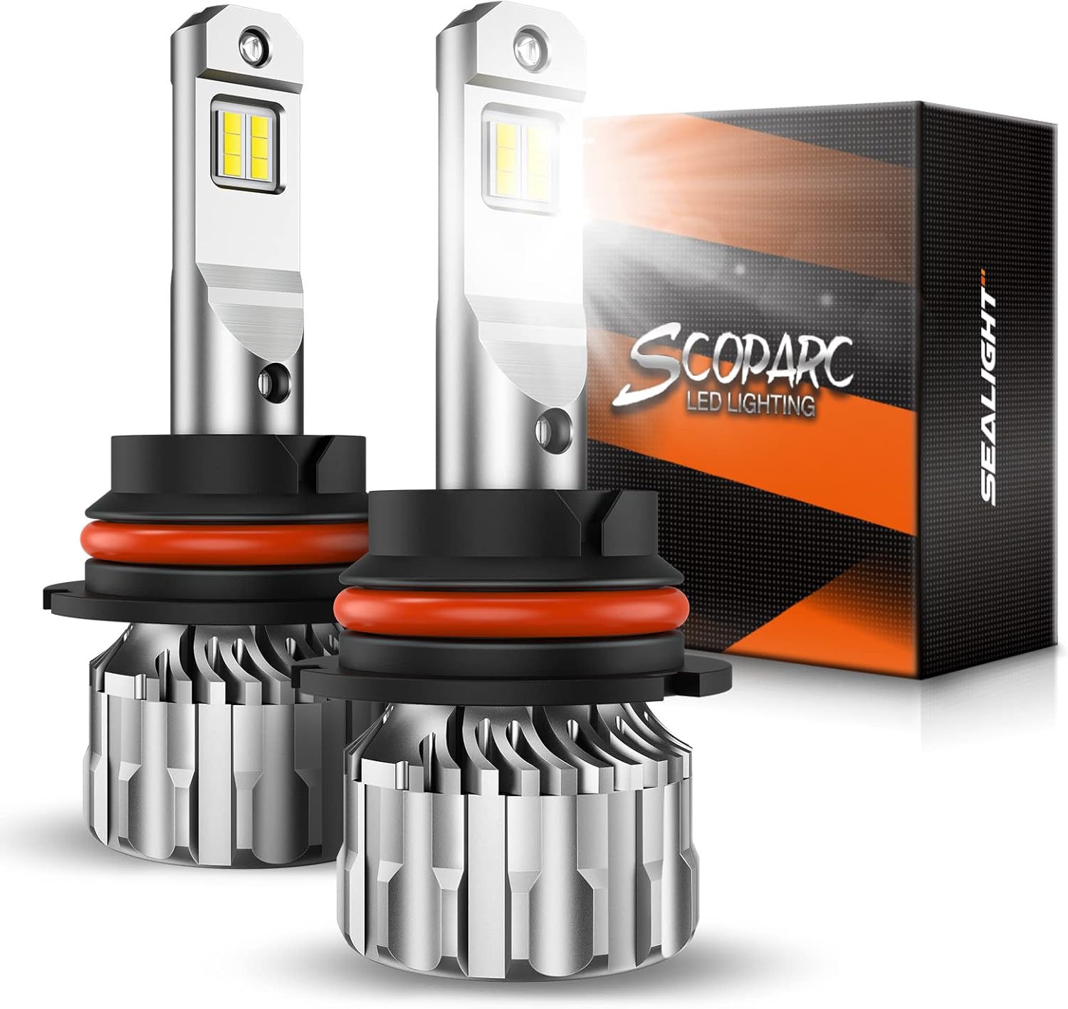 SEALIGHT 9007/HB5 Bulbs 38000LM Ultra-Brighter for Night Driving