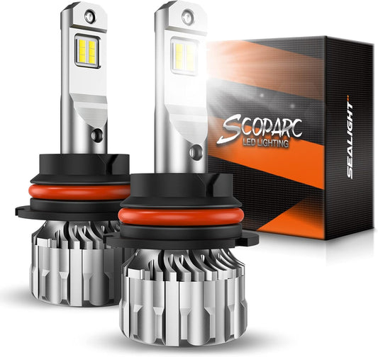SEALIGHT 9007/HB5 Bulbs 38000LM Ultra-Brighter for Night Driving