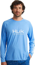HUK Mens Pursuit Vented Long Sleeve Shirt - UPF Sun Protection