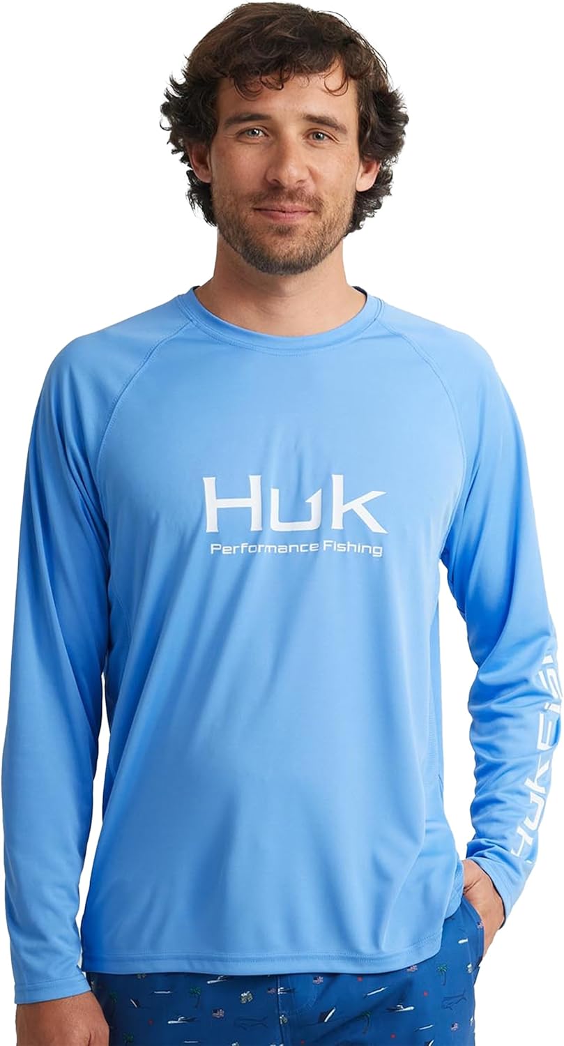 HUK Mens Pursuit Vented Long Sleeve Shirt for Ultimate Comfort