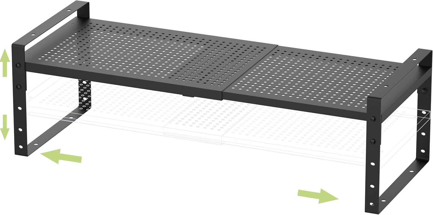 Expandable Stackable Adjustable Shoe Rack for Kitchen Cabinets