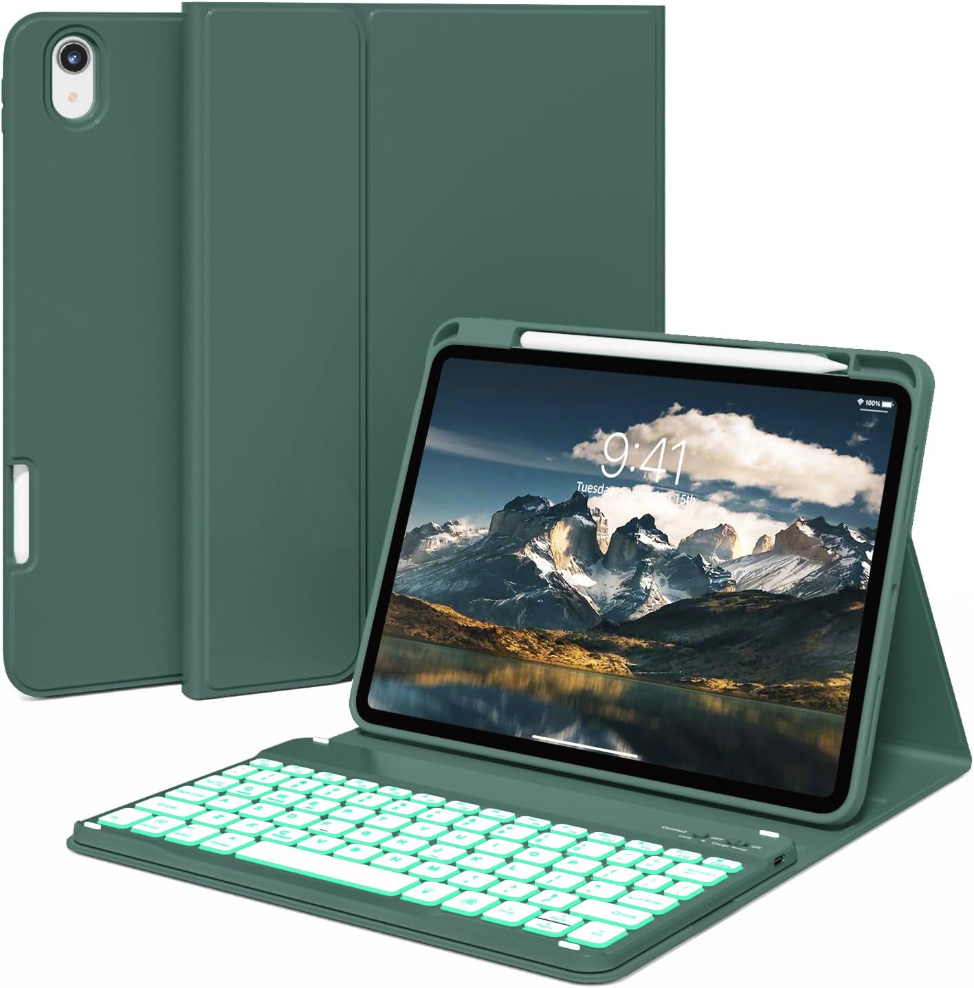 kenke iPad Case with Keyboard and Pencil Holder for 11-inch 2025