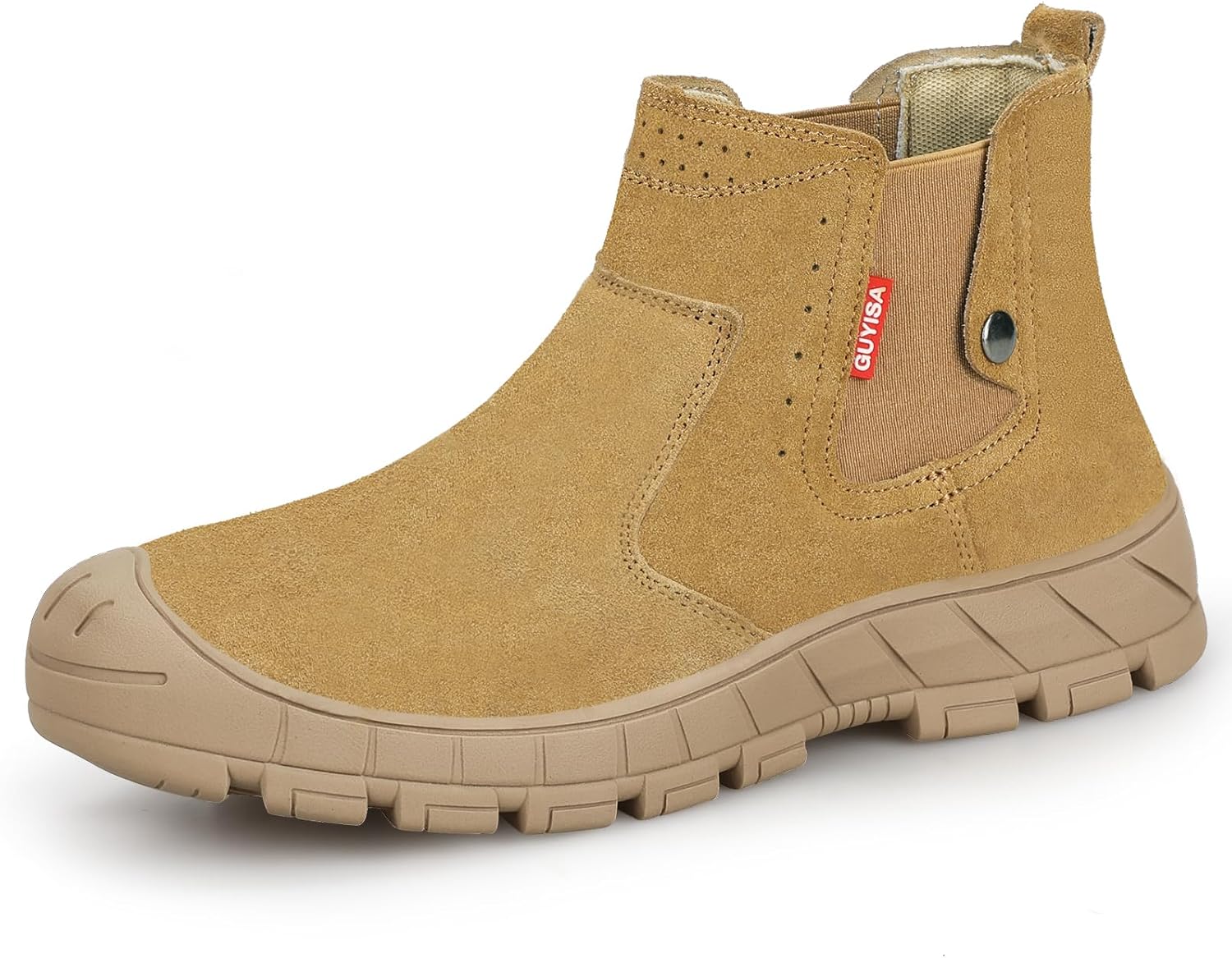 Indestructible Steel Toe Work Boots for Men by GLANOUDUN