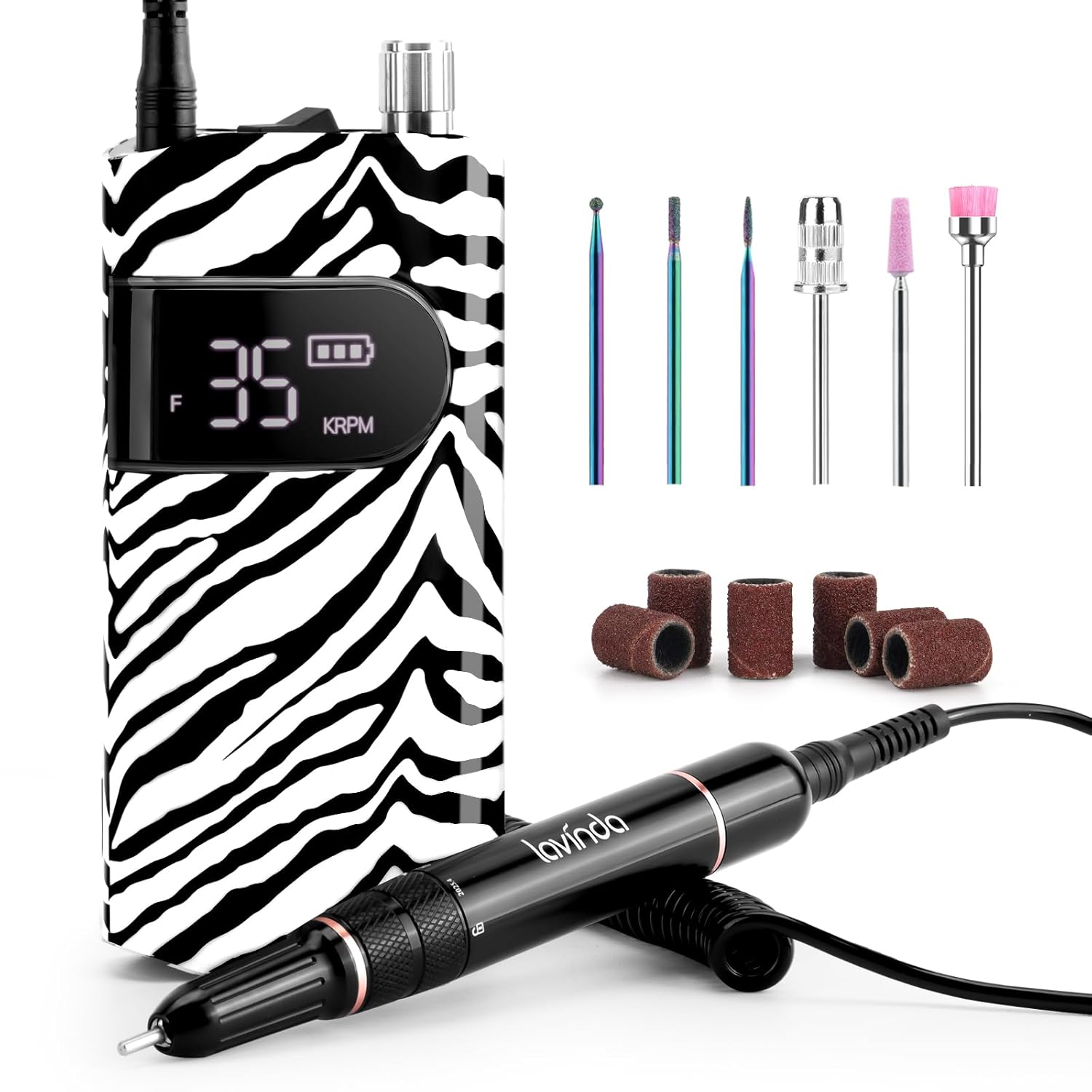 Lavinda 35000RPM Electric Nail Drill for Salon Home Use