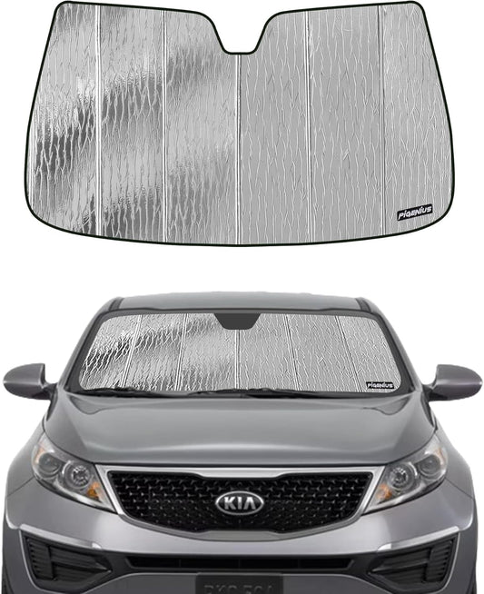Windshield Sun Shade for Kia Sportage 2011-2016 - 2-in-1 Reflective