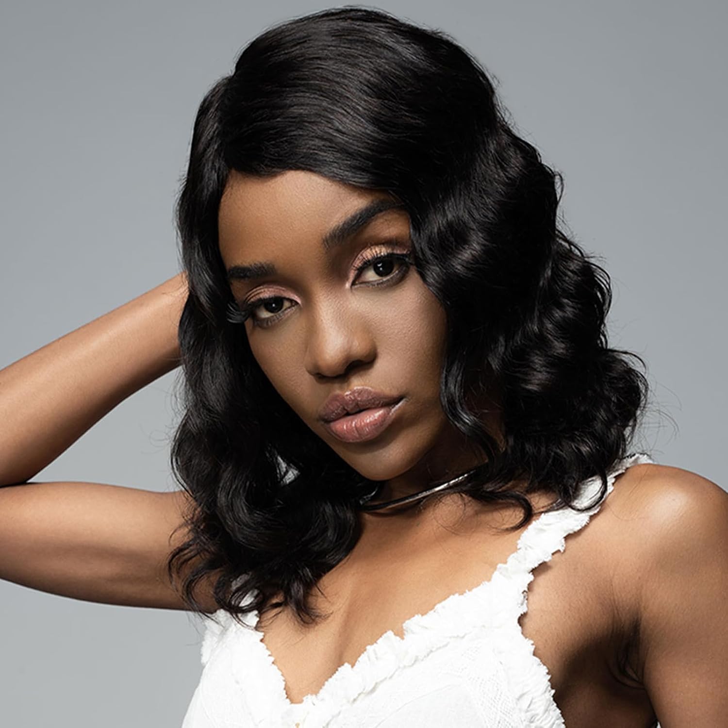 OnePart Glueless Human Hair Wig 16 Inch Loose Deep Wave Style