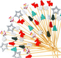 Christmas Party Bamboo Toothpick Set