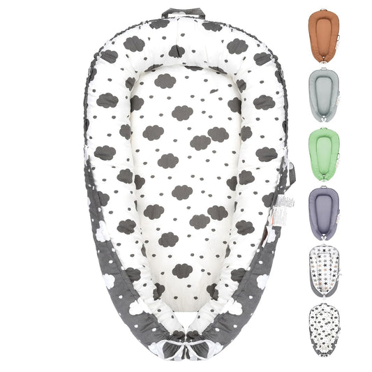 Baby Lounger for Newborns - Soft and Breathable Cotton Comfort